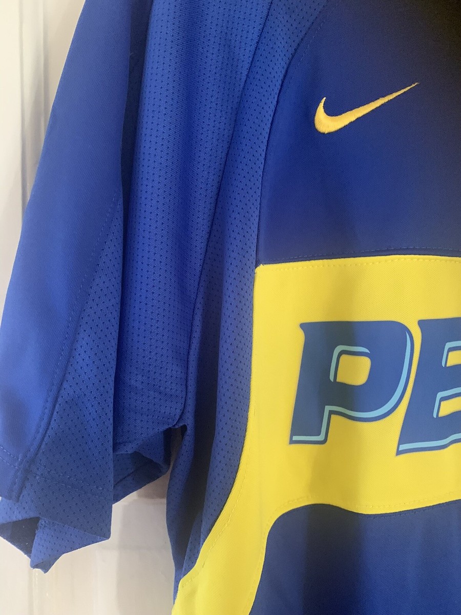 BOCA Juniors Pepsi Nike Football Shirt. M. Maradona 10