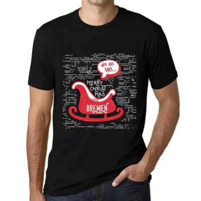 Men's Graphic T-Shirt Ho Ho Ho Merry Christmas From Bremen Eco-Friendly Limited