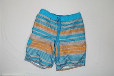 Mens OP Striped Board Shorts Lined Medium M EUC