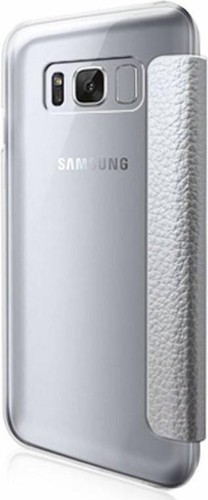 Genuine GUESS Iridescent Collection Book Case for Samsung Galaxy S8 Silver - Picture 4 of 5