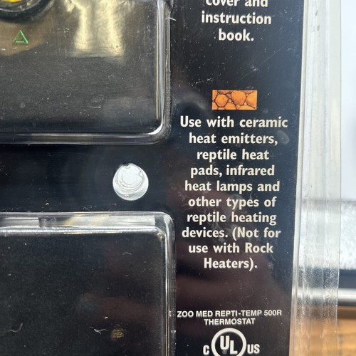 New Zoo Med ReptiTemp 500R Professional Series Remote Sensor Thermostat Reptile - Picture 8 of 12