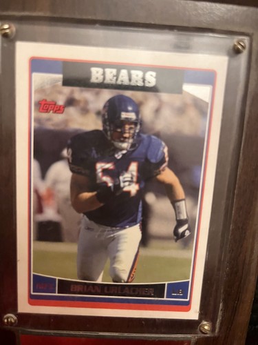 Brian Urlacher Plaque - Chicago Bears Football NFC, Topps - Picture 3 of 3