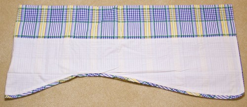 Waverly Valance Home Valley Plaid Lake Buckingham Blue Yellow Scalloped 79x18 - Picture 9 of 12