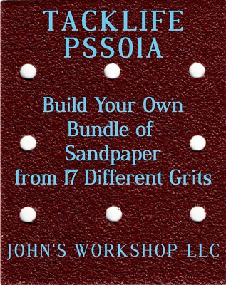 Build Your Own Bundle TACKLIFE PSS01A 1/4 Sheet No-Slip Sandpaper 17 Grits