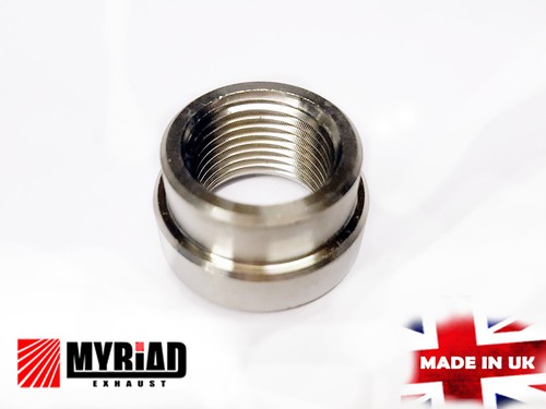 2 x 304 STAINLESS UNIVERSAL EXHAUST WELD O2 OXYGEN LAMBDA SENSOR BOSS M18 X 1.5 - Picture 2 of 2