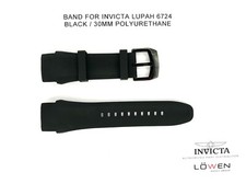 Authentic Invicta Lupah 6724 Black Polyurethane 30mm Watch Band