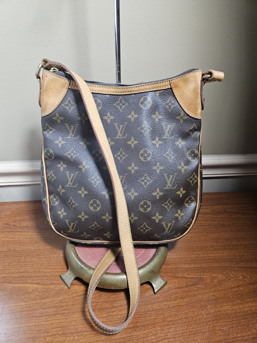 Authentic Louis Vuitton Monogram Odeon PM Shoulder Bag Brown Authentic Louis Vuitton Monogram Odeon PM Shoulder Bag Brown