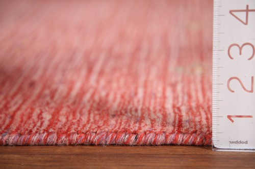 Pink Gabbeh Rug 9x12 ft.All-Over Oriental Handmade Wool Living Room Area Carpet - Picture 12 of 12