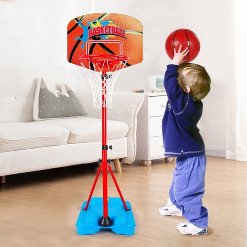 Canasta De Basquetbol Basketball Para Niños Con Bola Incluida Inflador Calidad - Picture 5 of 8