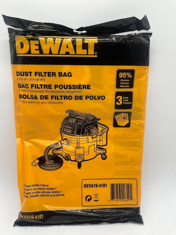 DEWALT 6 Gal. to 10 Gal. Dust Bag Filter Wet/Dry Vac