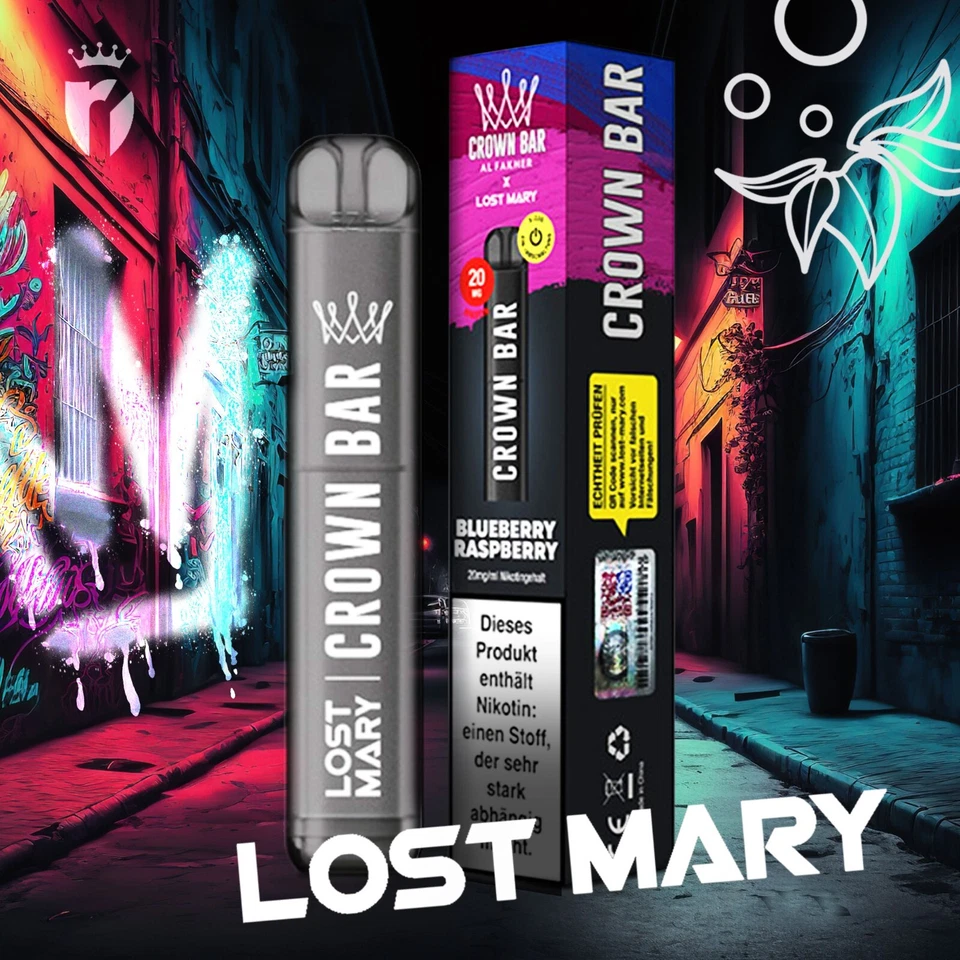 ELFBAR 600 800 CROWN BAR LOST MARY FLERBAR BM600 CRYSTAL  E-Zigarette E-Shisha - Bild 2 von 4