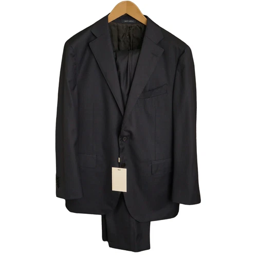 Men Suitsupply Suit La Spalla Blue Vitale Barberis Wool 28 EU56S UK/US46S