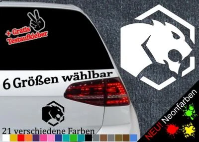 STICKERFREAKS Aufkleber Leopard Puma Tiger Sechseck Silhouette Raubtier Tattoo Panther Sticker