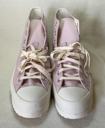 CONVERSE PLATFORM ALL STAR LUGGED SNEAKER ROSE/EGRET WOMEN SIZE 15, UK13, MEN 14 - Picture 6 of 14