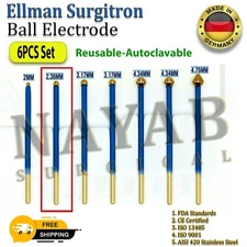 Ellman Surgitron Cautery Ball Electrodes – Reusable Autoclavable Tips
