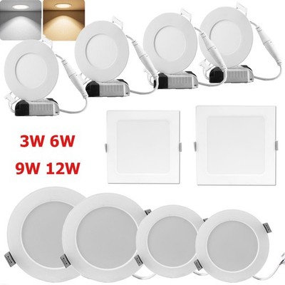 LED Panel Einbaustrahler 230V Einbauleuchte EinbauSpots flach slim Deckenleuchte