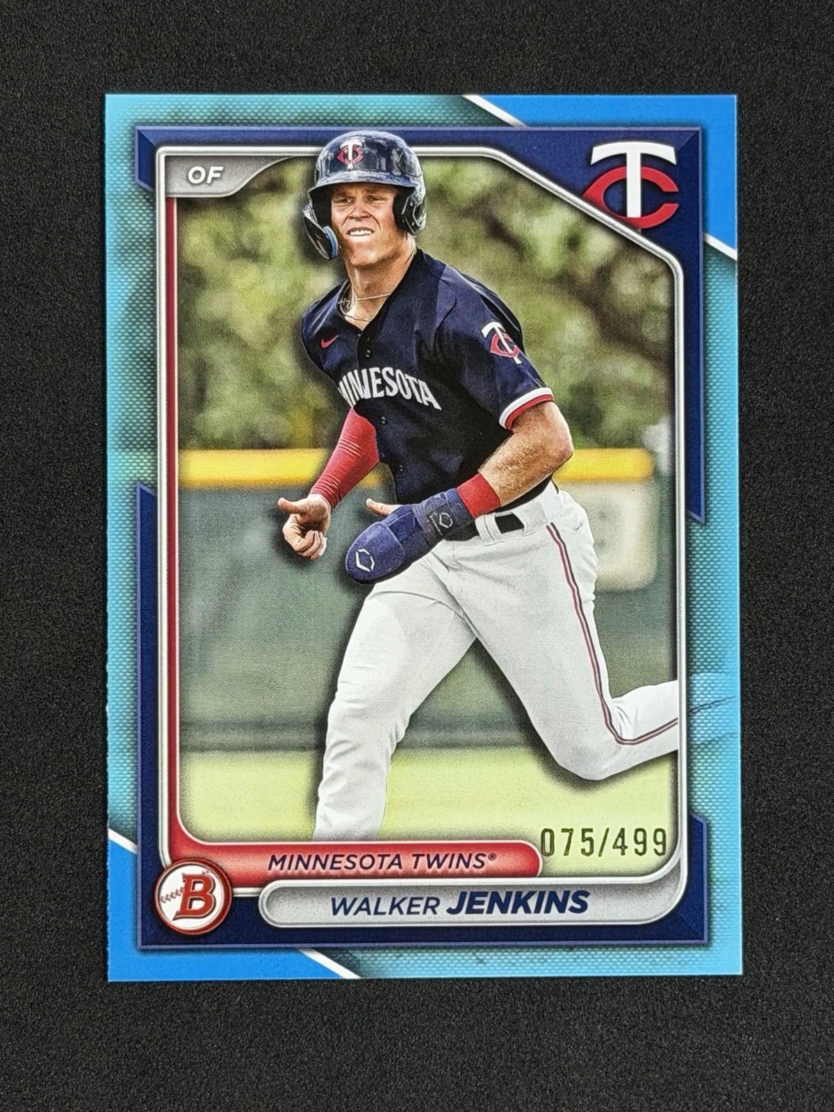 Walker Jenkins 2024 Bowman 1st SKY BLUE BORDER SP /499 Paper Prospect BP-43 Rare