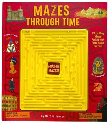 Mazes Through Time: Featuring 3D Maze Game by Marc Pattenden Hardcover Book