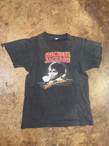80's MICHAEL JACKSON THRILLER T-Shirt Size Med Vintage vintage concert t-shirt, vintage, single stitch, B+ condition