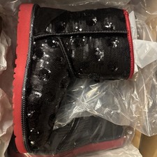 UGG DISNEY MINERVA SPARKLY SEQUINS BLACK BOOT YOUTH/ KID US 4 - US6 /EU37 /UK4.5