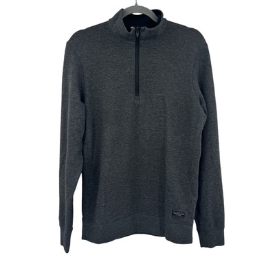 Travis Matthew Gray Golf Performance Pullover 1/4Zip Sweatshirt Size Small