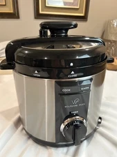 Wolfgang Puck 8 Quart Rapid Pressure Cooker Silver/Black Model #BPCRM800 - NEW