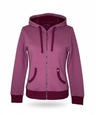 PACT Organics Hoodie Small S Plum Full Zip Sweatshirt with Hood Cozy Lounge