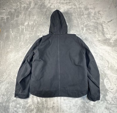 Vintage Carhartt Washed Duck Jacket Men's XL Black Work Wear