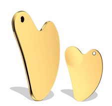 Stainless Steel Gua Sha Facial Tools Guasha for Face Tighten Skin Massage Gua...