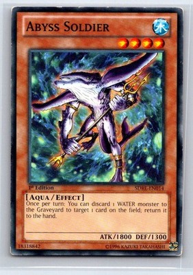 Abyss Soldier SDRE-EN014 Structure Deck: Realm of the Sea Emperor Yu-Gi-Oh LP