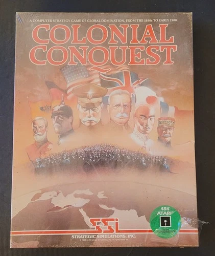 Sealed Strategic Simulations Inc COLONIAL CONQUEST Atari 48K Computer Game SSI