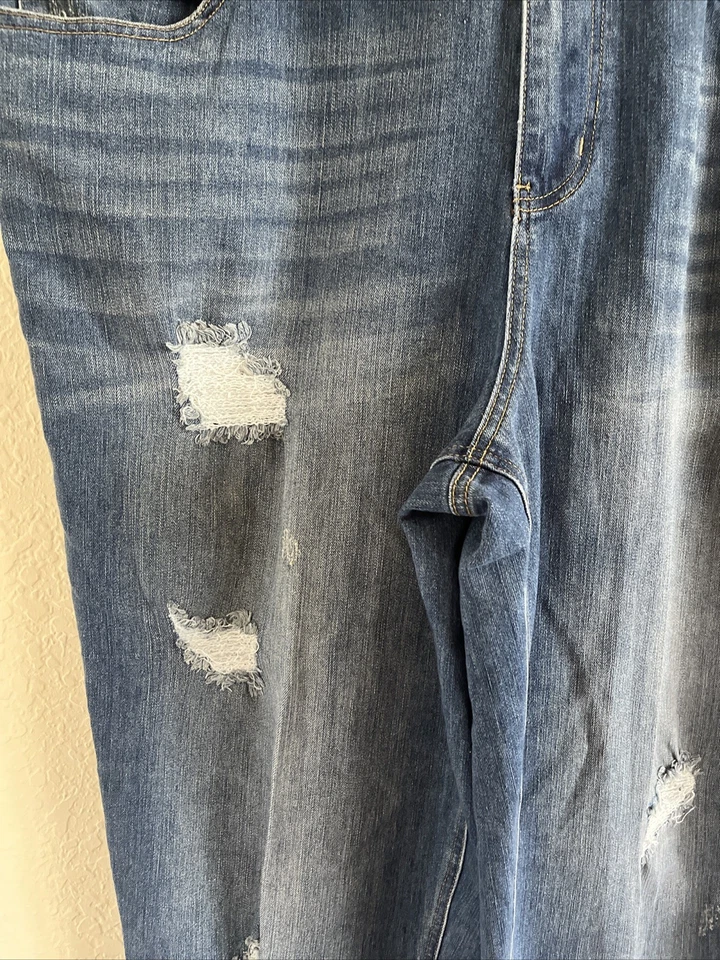 Pantalones de mezclilla para mujer Lane Bryant azul envejecido boyfriend en general lavado medio talla 18 Foto 4 de 4