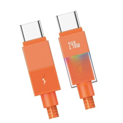 Premium Nylons Braided Type C Cable Supports 240WPD Charging And Data Syncs