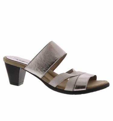Trotters Maxine Women's 9.5 W Dress Sandal Pewter New
