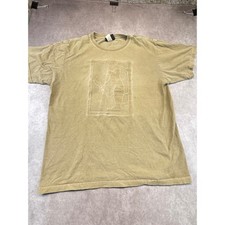 Legendary Whitetails T Shirt Men's Large Olive Embossed Deer Hunting USA Made