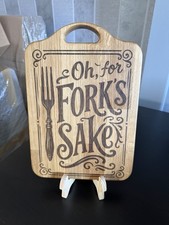 Solid Oak Chopping Board Laser Engraved Cutting Board