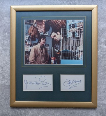 John Cleese & Michael Palin - SIGNIERTE Papagei Skizze Foto Display Monty Python