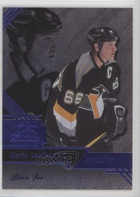 2016 Upper Deck Fleer Showcase Flair Row 1 Blue Ice 64/99 Mario Lemieux HOF 00ka