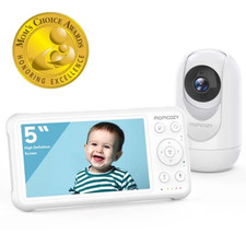 Momcozy BM01 5" 1080p Video Baby Monitor 2.4GHz WiFi Two Way Audio Temperature