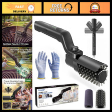 High Torque Electric Grill Brush - 3-Speed BBQ Cleaner, 20kg Torque, Safe for Po