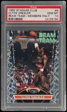 1992 Stadium Club Clyde Drexler #BT4 PSA 10 Beam Team Members Only Parallel