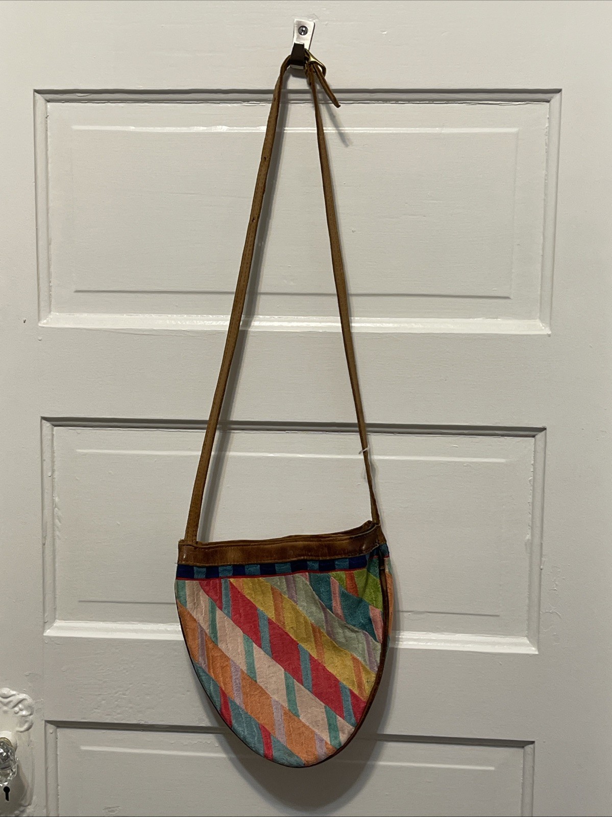 Carlos Falchi ? Style Woven Patchwork Crossbody P… - image 9