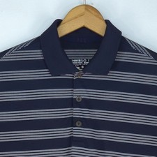 Nike Golf Tour Performance Polo Shirt Men Medium Tech Core Stripe Outdoor Preppy