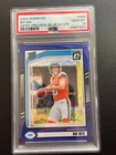 2024 Donruss Rated Rookie Bo Nix #369 Optic Preview Blue Scope GEM Mint PSA 10