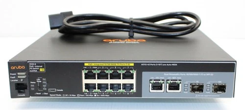 Aruba | JL070A | 2530-8 PoE+ Internal PS 8-Port Ethernet Switch - W/ Power Cord