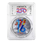 Sunshine Mint 250th Anniversary 1776 1-oz Colorized Silver Round