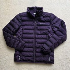 Columbia Women's Puffer Lightweight Dark Purple Down Jacket 650 Fill EUC SMALL