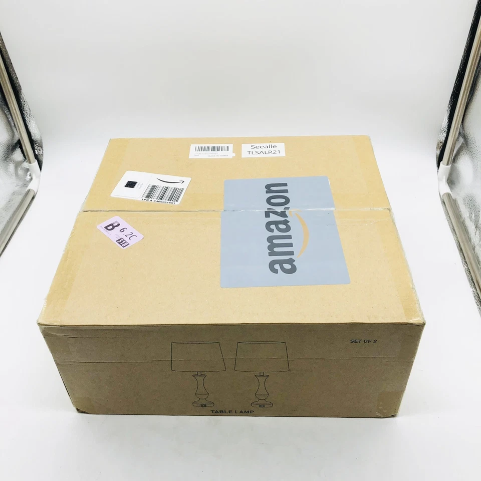 Модернизированные сенсорные лампы Seealle для спальни комплект из 2 - тумбочка настольная лампа с USB - Изображение 2 из 4