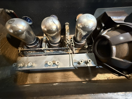 Radio d'epoca anni '20 Grebe CR-9 ricevitore radio a valvole sperimentale - non testato - Foto 14 di 17