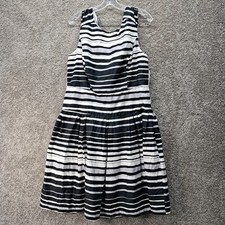 Robbie Bee Women's Shirt Dress Striped Black 16